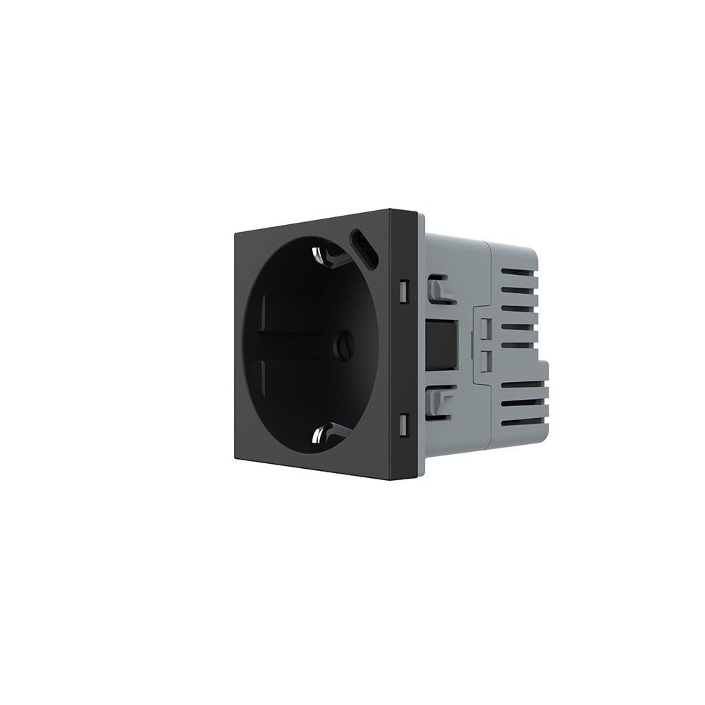 Електрична розетка LIVOLO з USB Type-C PD 18Вт, швидке заряджання iPhone, чорна, 16А 230В, із заземленням, шторки, модуль (VL-FCTF16A.UC18W-2BP) Коломыя - изображение 6