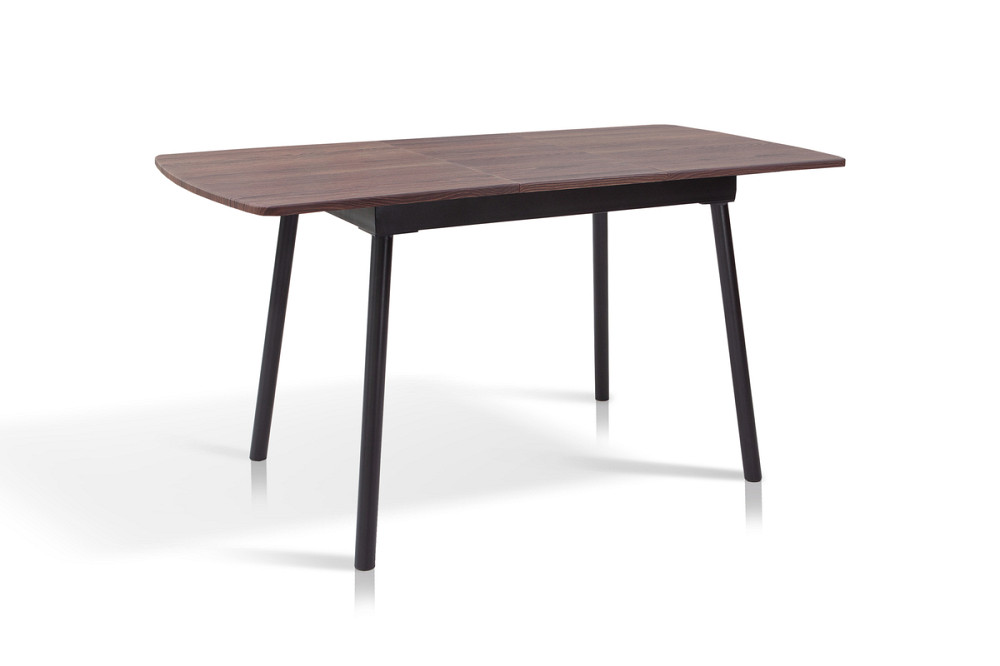 Стіл Соло 110(+35)*70 чорний метал/дуб ТК (горіх) Киев - изображение 1