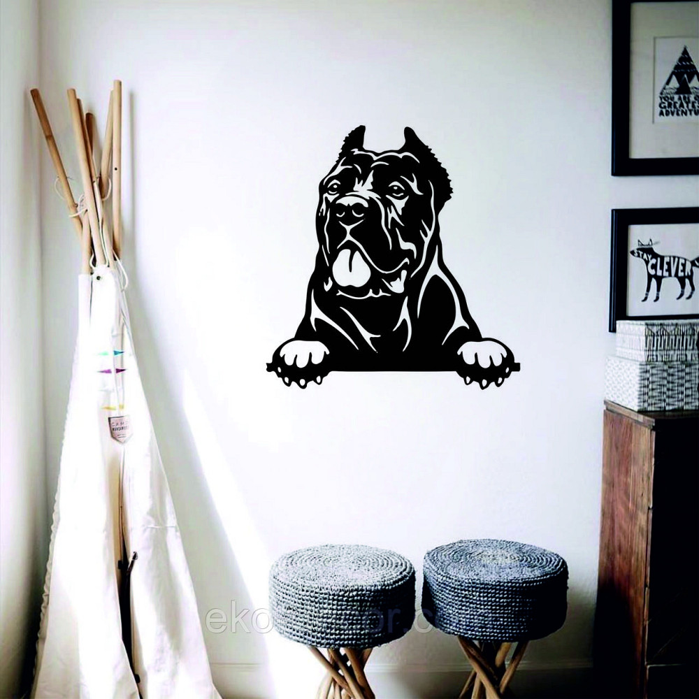 Декоративное настенное Панно «Кане-корсо», Декор на стену 70*67 см, Черный Киев - изображение 7