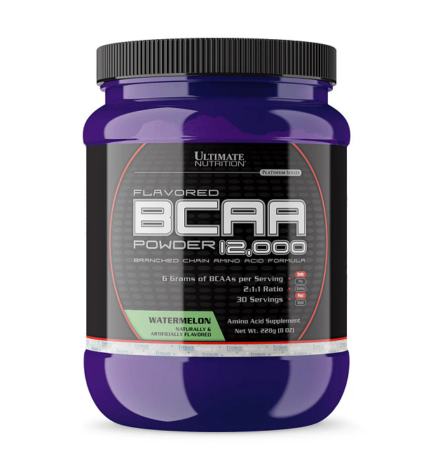 Аминокислоты Ultimate nutrition BCAA 12,000 Powder 228 г, Watermelon Луцк - изображение 1