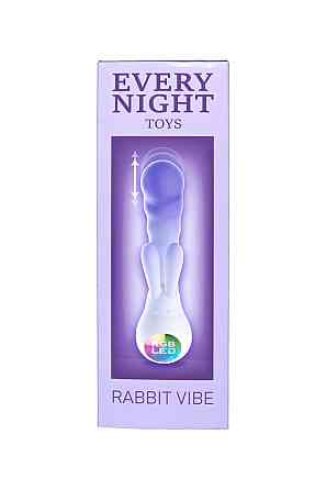 Вибратор-кролик со светодиодом Every Night Toys для точки G, фиолетовый градиент Sex Aura Киев