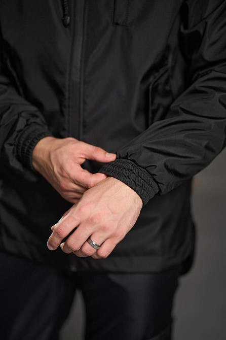 Мужская куртка softshell Easy софтшелл Куртка демисезонная с капюшоном осень весна черная XXL Одесса - изображение 8