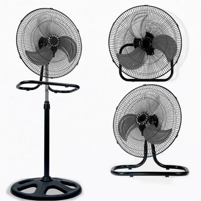 Вентилятор 3 в1 Wimpex 1807 Черно - Серебристый напольный настольный настенный охладитель с 3 скоростями Коломия - фото 5