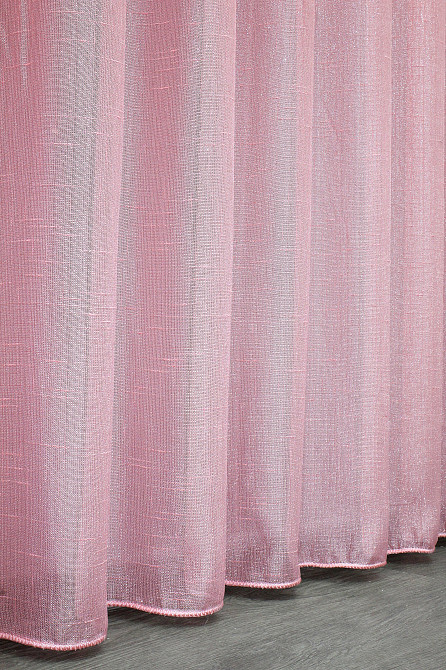 Тюль VR-Textil 1302т Батист с люрексовой нитью Розовый 300х250 см (42-0832) Киев - изображение 8