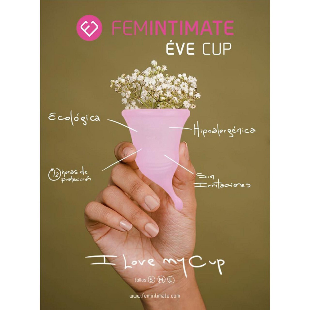 Менструальна чаша Femintimate Eve Cup New розмір M, об’єм — 35 мл, ергономічний дизайн Sex Aura Київ - фото 3