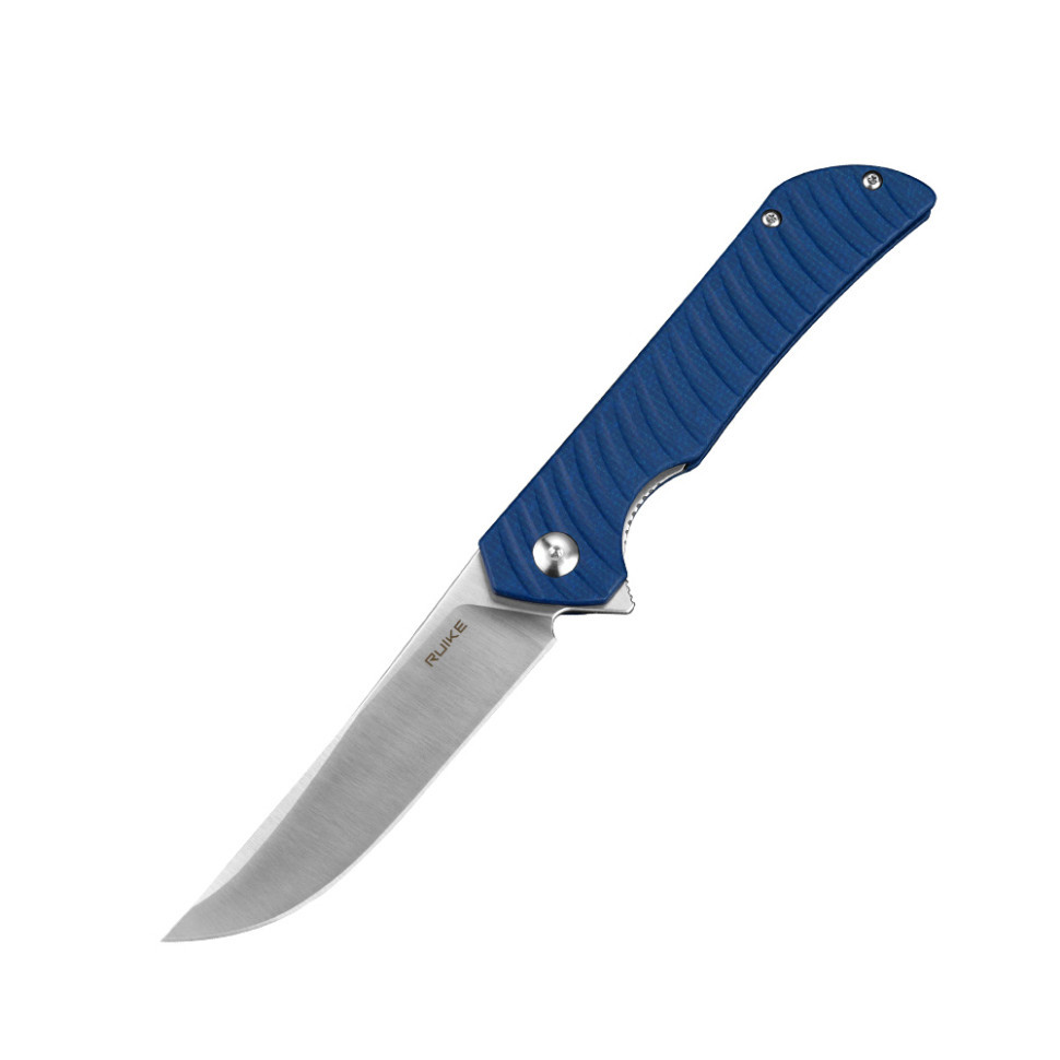 Ніж складаний туристичний Ruike P122-ME, (9.2 см) 14C28N / мікарта синій Київ - фото 1