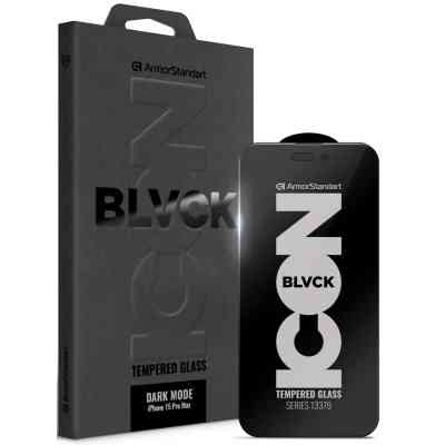 Скло захисне Armorstandart Dark Mode Apple iPhone 15 Pro Max (ARM85818) Вінниця