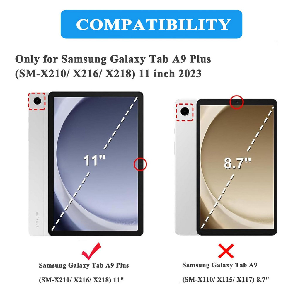 Клавіатурний чохол для Samsung Galaxy Tab A9 Plus SM-X210/X216/X218 чорний Bluetooth з віднімною клавіатурою UK QWERTY Київ - фото 5