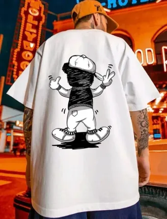 Футболка мужская с принтом  42 Белая 2664088889 Днепр