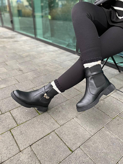 Черевики жіночі M.KRAFT 2034/1 чорні (зима, шкіра натуральна) (6157) Коломия - фото 3