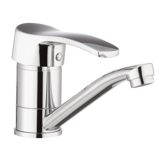 Смеситель для умывальника Haiba Focus 555 с изливом 15 см (HB0135) Харьков