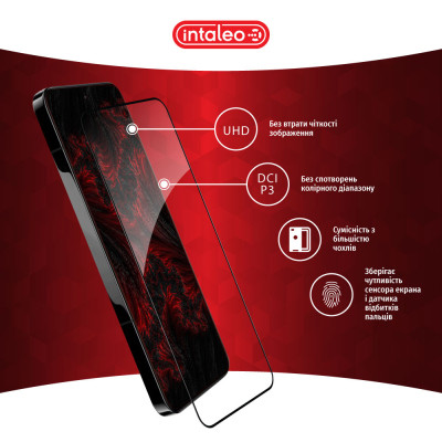 Стекло защитное Intaleo Full Glue Xiaomi 13 Black (1283126559327) Винница - изображение 4