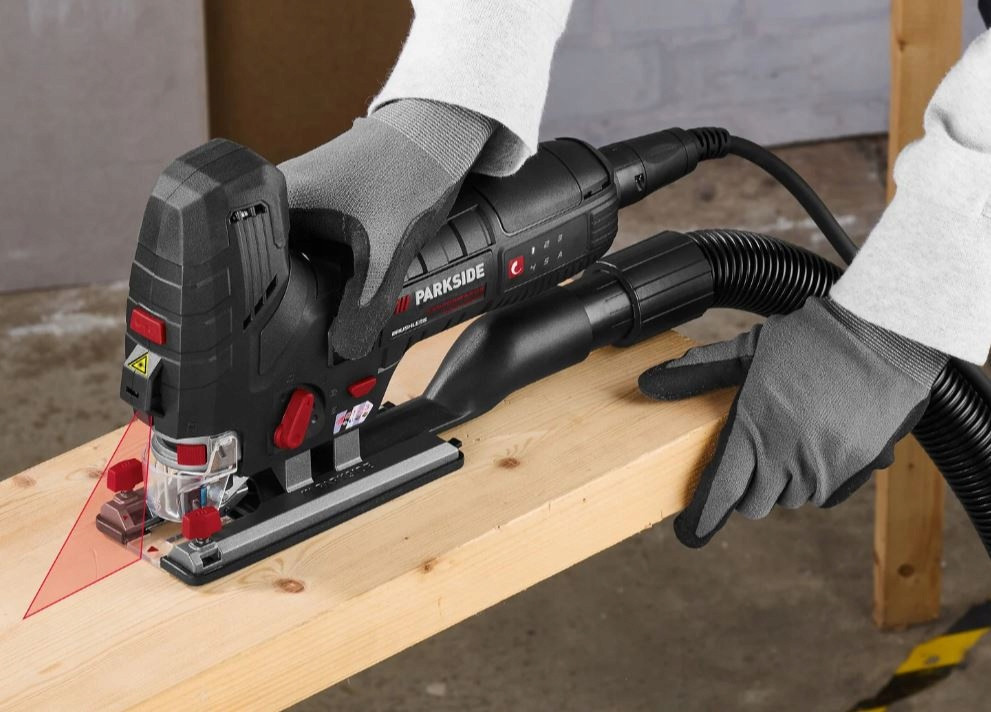 Электрический лобзик бесщеточный с лазерным наведением в кейсе Parkside (PPSTK 550 A1) 550 Вт Нововолынск - изображение 9