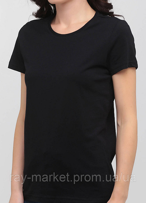 Футболка базова Stedman Classic-T Unisex жіноча приталена чорна (ST2600-BLO) Київ - фото 2