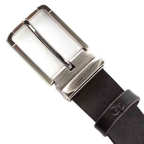 Ремень мужской GRANDE PELLE 00249 кожаный Черный Киев