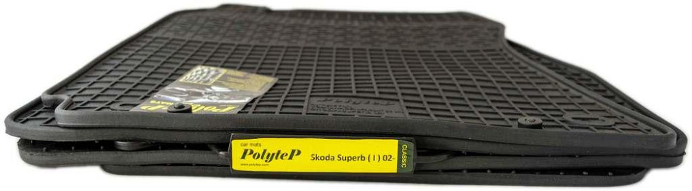 Килимки салону гумові Skoda Superb (1) 02-, к-т (4шт.) Київ - фото 1
