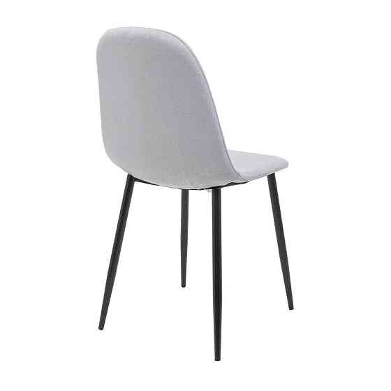 Стілець крісло м'який MacaoDesign U Sorrento 23 чорні ніжки Светло-серый Київ