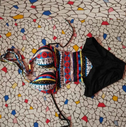 Жіночий суцільний купальник різнобарвний Київ - фото 6