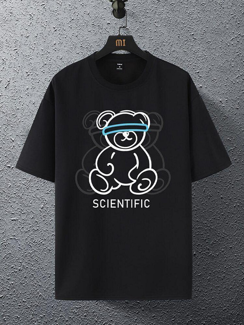 Футболка чоловіча с принтом  46 Чорний 2664091172 Дніпро - фото 1