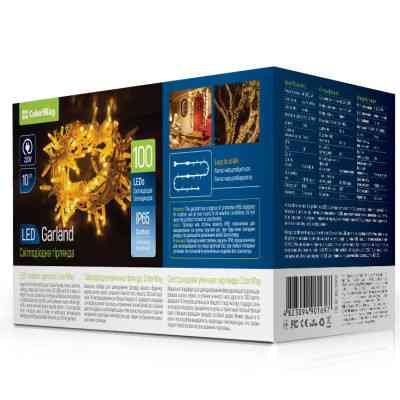 Гірлянда ColorWay 10м 100Led IP65 тепле біле світло (CW-GO-100L10WW) Вінниця