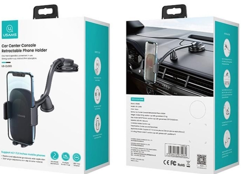 Тримач автокріплення: Xiaomi, Samsung, iPhone: USAMS US-Z1065. Київ - фото 8