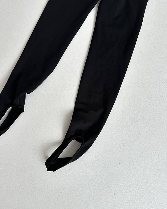 Жіночі базові лосини зі штрипками на високій посадці мікродайвінг Одеса - фото 8