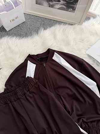 Жіночий прогулянковий костюм-двійка: кофта та штани трикотаж Шоколадний, 46/48 Одеса