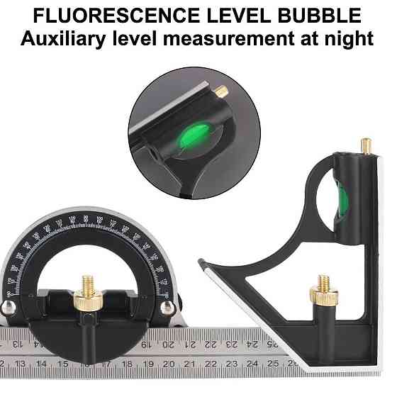 Угломер 3в1 с транспортиром и уровнем, 300мм Киев