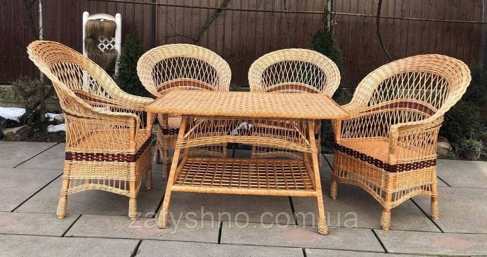Затишні плетені меблі для дачі та саду Київ - фото 1