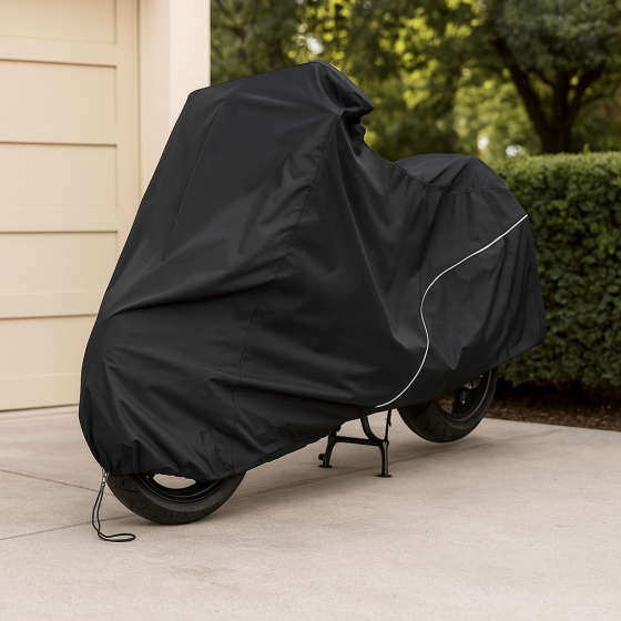 Захисний чохол-тент для мотоцикла 295х140х110 см,Розмір XXХL,Чорний SBR Київ