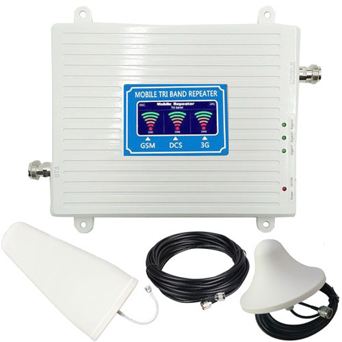GSM репітер 3 діапазони 900 1800 2100, підсилювач зв&apos;язку 3G 4G LTE Вінниця - фото 1