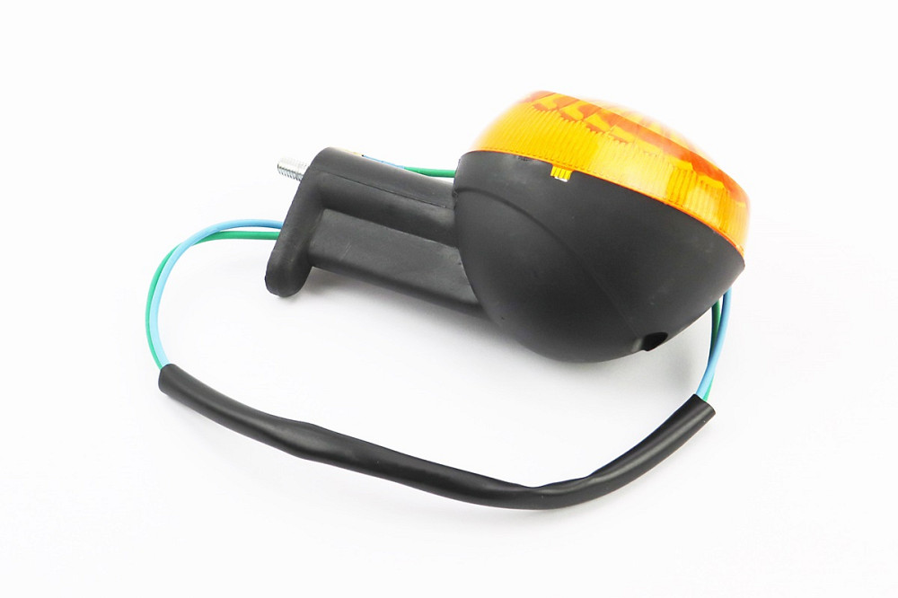 Поворот "ОВАЛ" середній чорний, помаранчеве скло Київ - фото 2