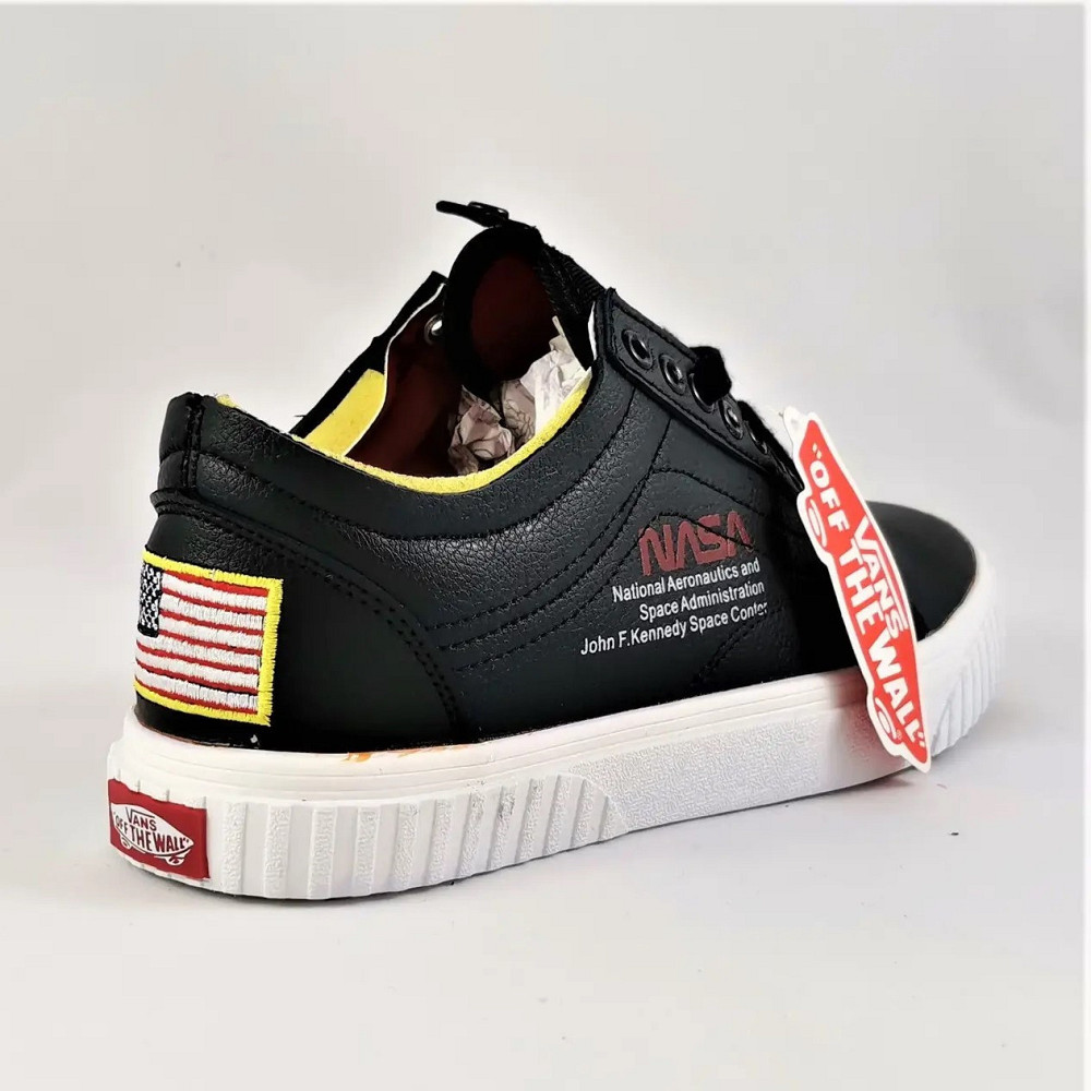 Кросівки NASA Shuttle Чорні Кеди Ванс Жіночі (розміри: 36,37,38,39,40) Відео Огляд Дніпро - фото 8
