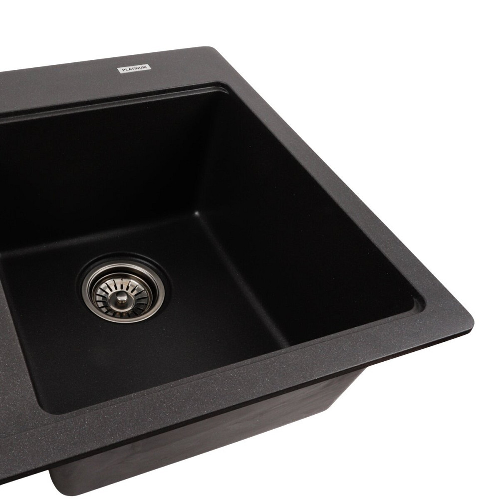 PLATINUM Гранітна мийка для кухні Platinum 7850 HARMONY матовий Моріон Київ - фото 4
