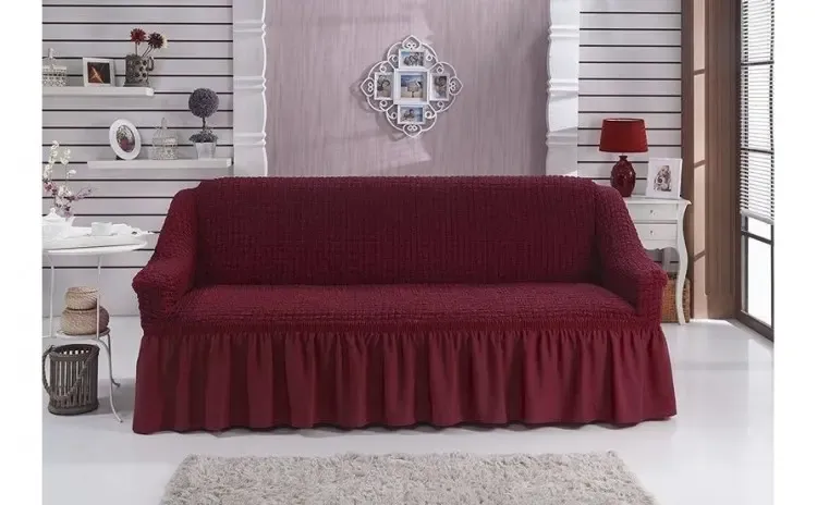 Турецкий натяжной чехол на диван универсальный Коломыя - изображение 5