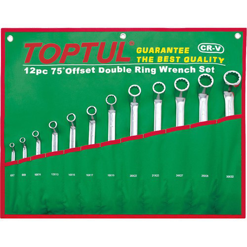 Набор ключей накидных 6-32 мм TOPTUL (угол 75°) 12ед. GAAA1204 Одеса - фото 1