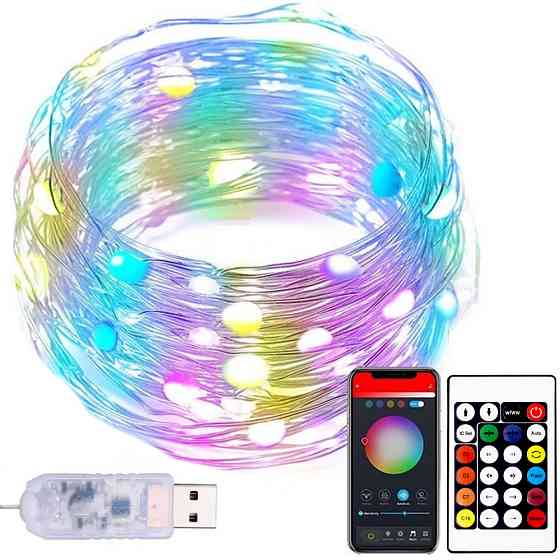 Светодиодная лента гирлянда от USB,5050 RGB,10 м с пультом Киев