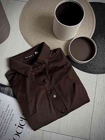 Женский стильный повседневный эластичный комбинезон из качественного плотного микродайвинга Шоколад, 44/46 Одесса