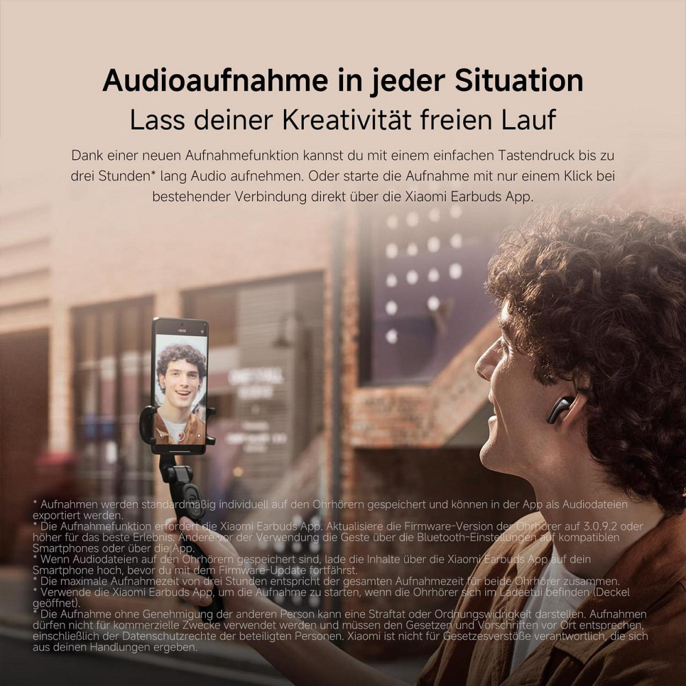 Навушники XIAOMI Buds 5 білі ANC 40dB, 39 год, Dual драйвери, 5 EQ, AI зниження шуму вітру, Fast Pair Київ - фото 8