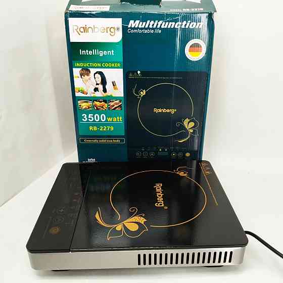 Плита переносная для дома Rainberg, Мощная настольная плита для дома настольная эмалированная HA-45 Львов