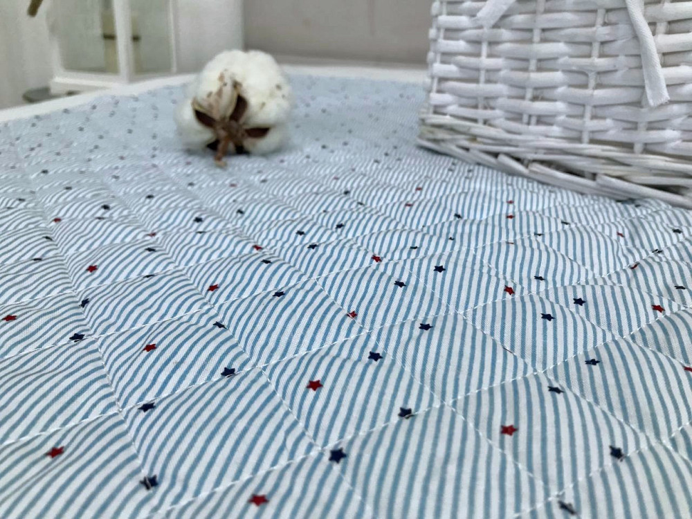 Ecotton Покривало дитяче Ecotton 105х140 см антиалергенне блакитний з Зірочками для хлопчика Киев - изображение 3