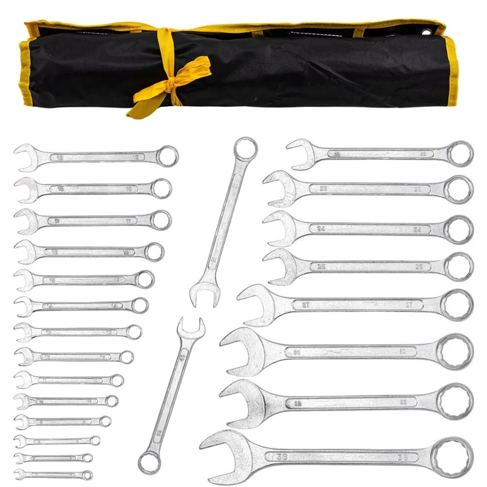 Набор ключей комбинированных 26пр (6-25, 27, 28, 30, 32, 36мм). WMC Tools WT-5261P36 Одесса - изображение 4