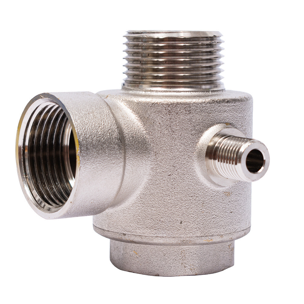 З'єднувач п'ятививідний + зворотний клапан 80 мм M1"×F1"×F1/4"×F1/4" Silver 480 г AQUATICA (779601) Київ - фото 8