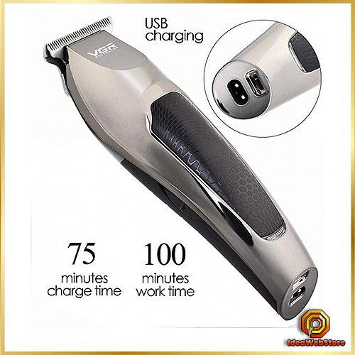 Машинка для стрижки чоловіча VGR V-030 професійна бездротова тример для волосся і бороди Київ - фото 1