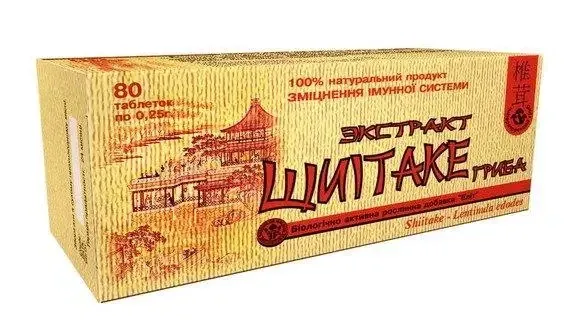 Екстракт Гриба Шиїтаке (Еліт-Фарм) 80 табл. Киев - изображение 1