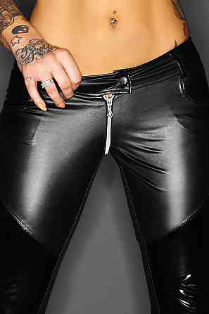Брюки женские винил+спандекс F115 Noir Handmade L Sex Aura Киев