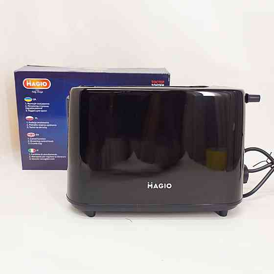 Тостер на 2 ломтика с терморегулятором Magio MG-288 550Вт, Хороший тостер для хлеба компактный WV-31 Львов