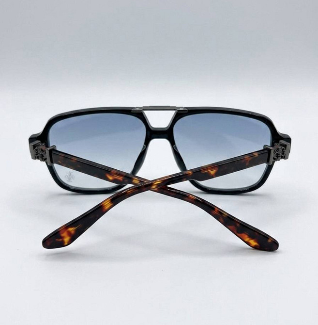 Солнцезащитные брендовые мужские очки Chrome Hearts (38260-1) Киев - изображение 3