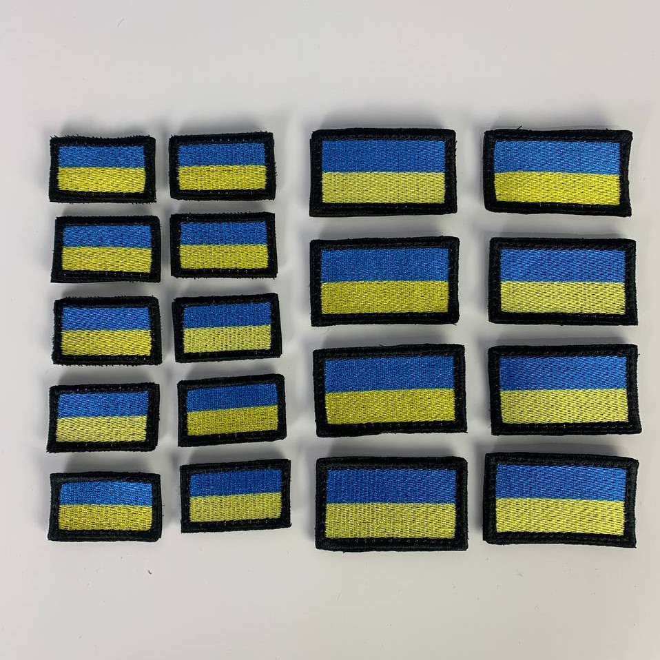 Шеврон на липучці, нашивка прапор України 7х4 см, якісна військова нашивкаMasterSem Київ - фото 1