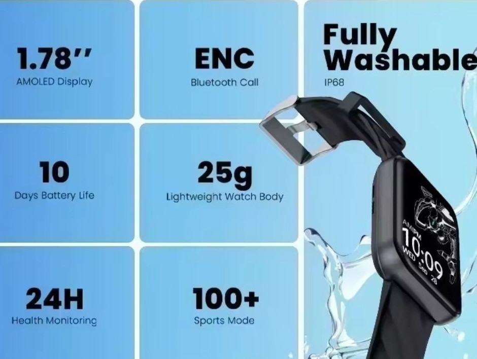 Смарт-Часи Black Shark Watch GT 1.78" Amoled 10дн Bluetooth Call. Київ - фото 4